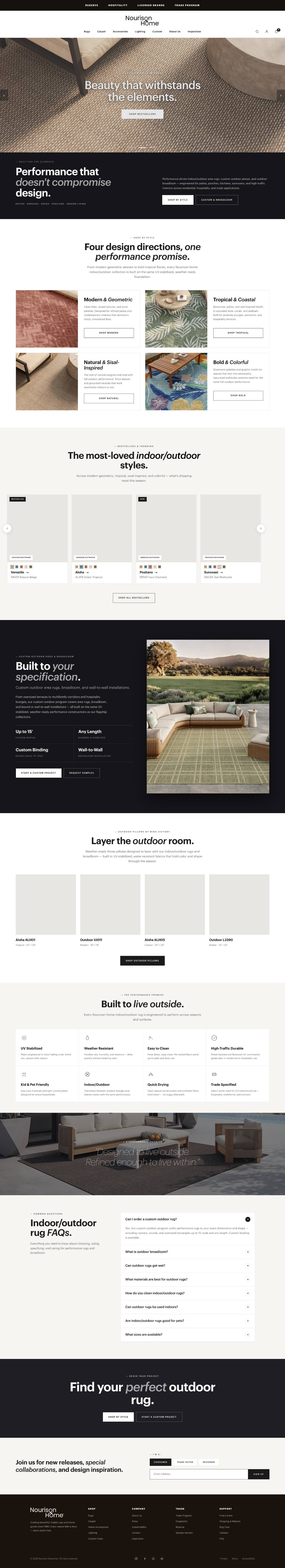 Indoor Outdoor landing, desktop